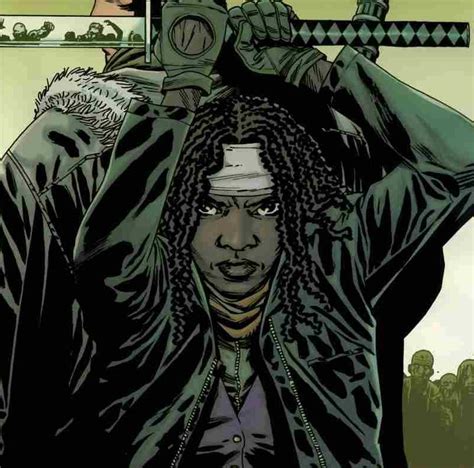 michonne comics walking dead|who plays michonne in twd.